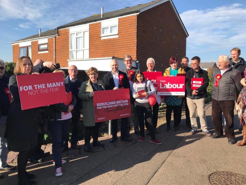 Emily Thornberry MP with Peter Lamb Parliamentary candidate and Crawley Labour campaigners