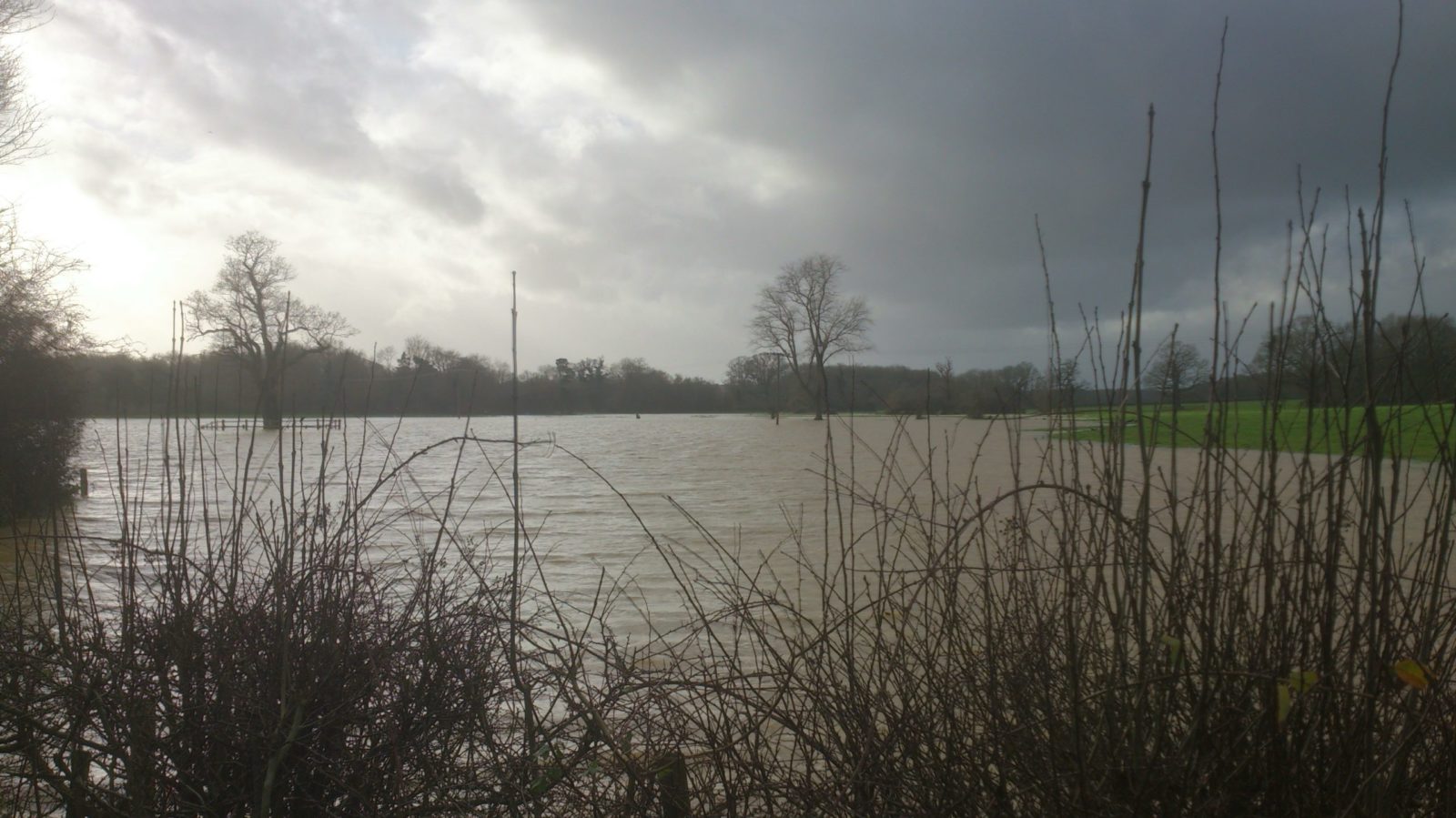 Flooding at Ifield Green December 2013