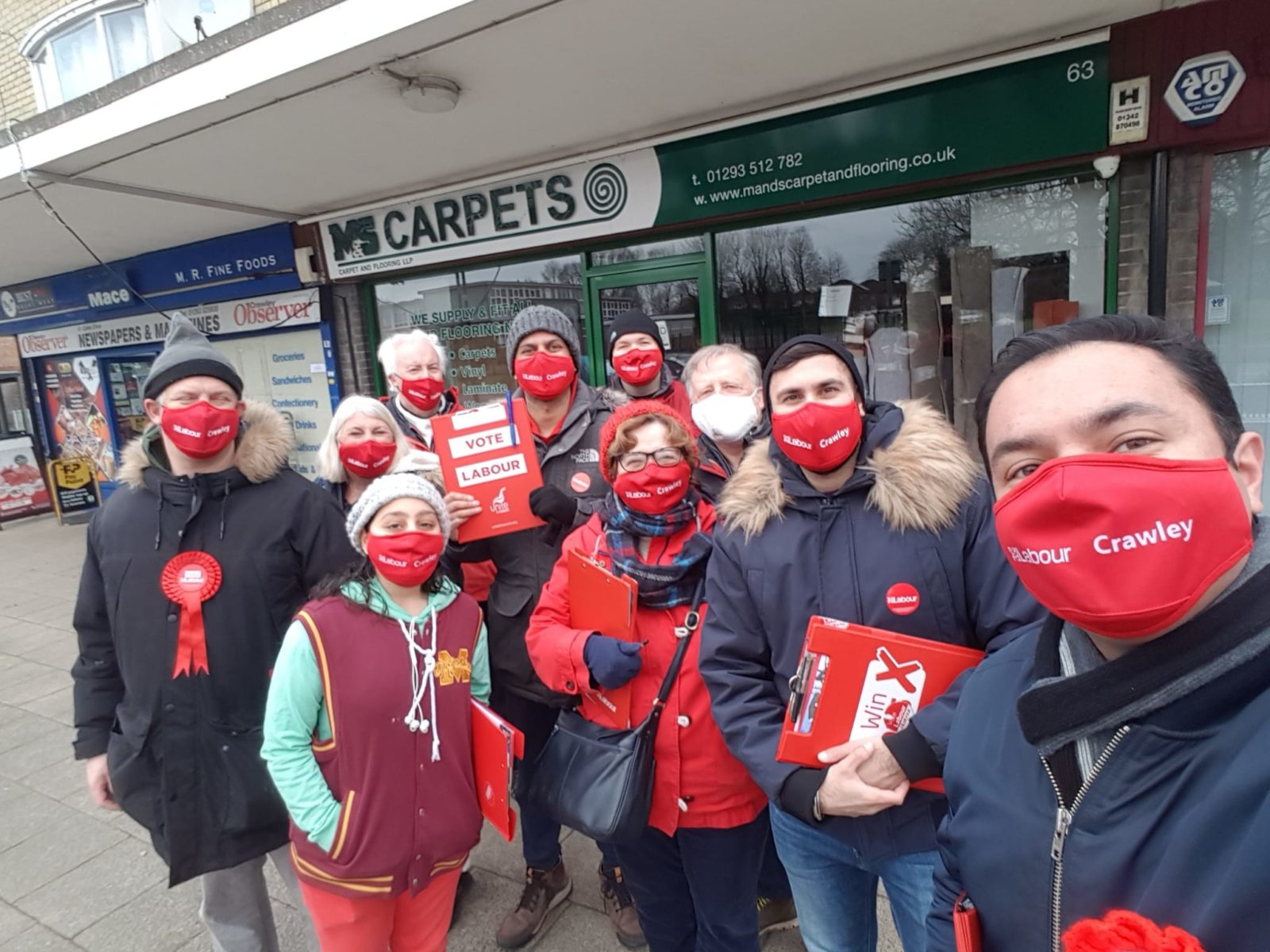 Labour campaigning Team