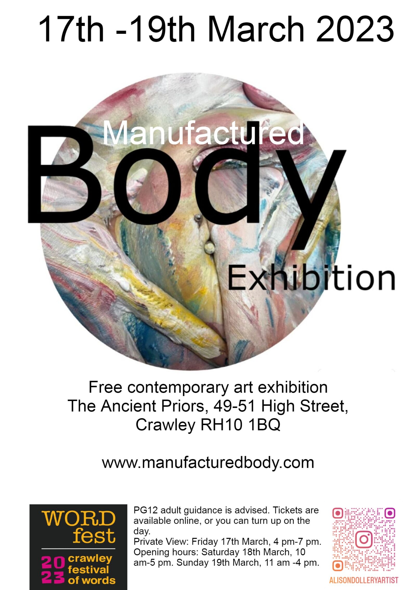 Manufactured body exhibition