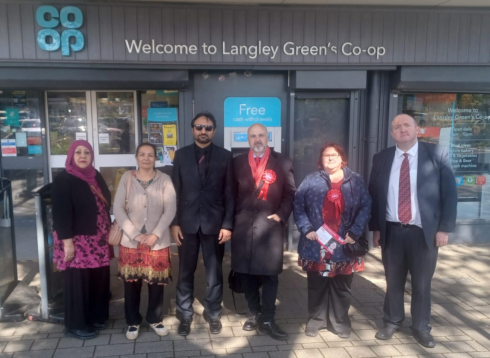 PCC Candidate Paul Richards, CBC Langley Green Councillors and Candidate